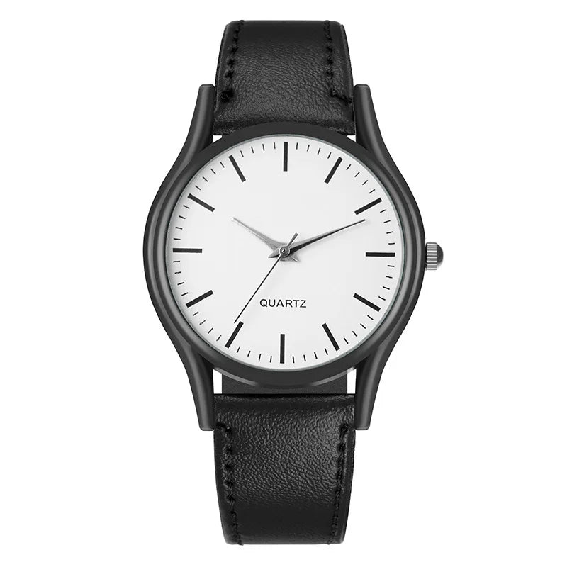 Simple Vintage Classic Couple Watches 2025 Women for Men Watches New Leather Strap Quartz Wristwatches Relogio Montre