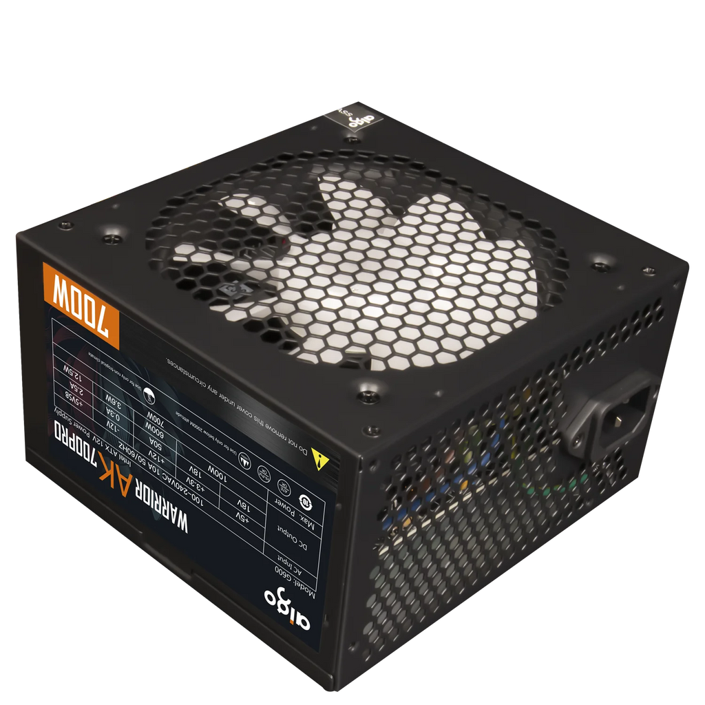 Aigo AK 500W 600W 700W PC PSU Power Supply Unit Gaming Quiet 120mm RGB Fan 220V ATX Desktop computer Power Supply for 7800x3d