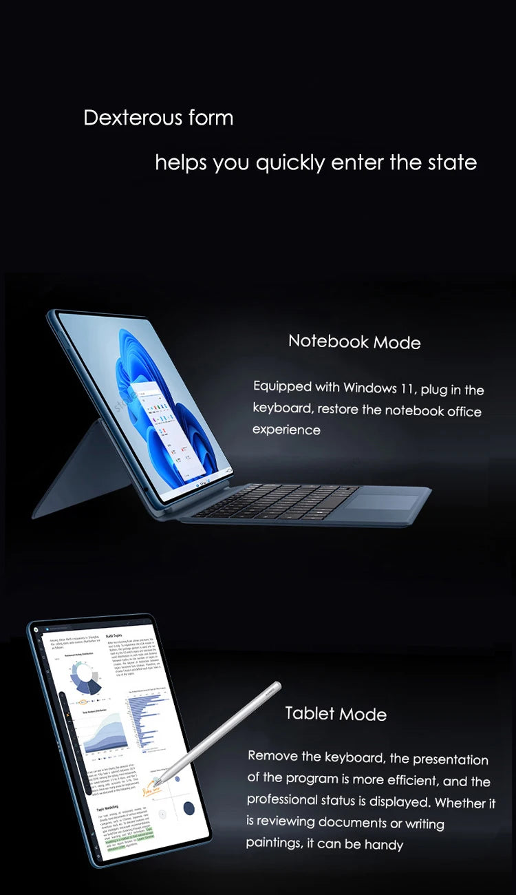 2022 HUAWEI MateBook E Tablet Mini Pc 12.6 Inch OLED Full Screen 2 In 1 Laptop i5/i7 8GB16GB 256GB/512GB  Windows 11 Notebook
