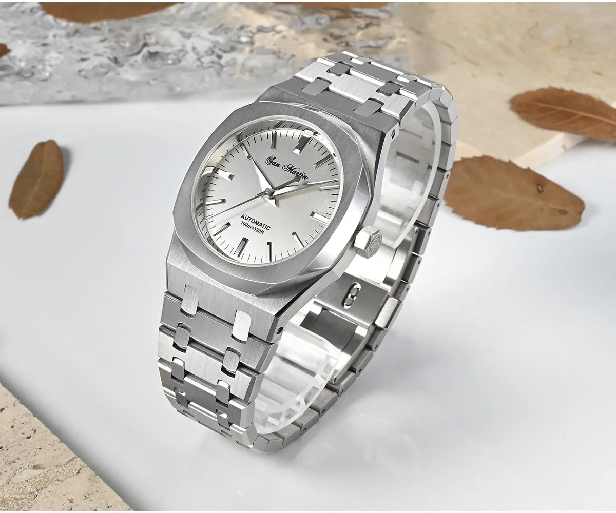 San Martin 38.5mm Miyota 9015 Men Luxury Watch Classic Business Dress Automatic Mechanical Watches Sapphire 10Bar reloj