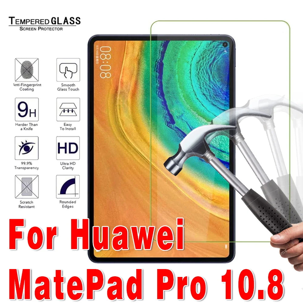 Tempered Glass for Huawei MatePad T8 8.0" T10 T10S 10.1'' MatePad Pro 10.8 10.8" MatePad 10.4 10.4" Tablet Screen Protector