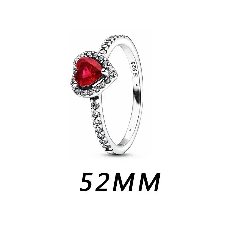 Hot selling classics heart-shaped Series 925 Sterling Silver Women's Rings Earrings Necklaces Light Luxury Charm Jewelry Gifts