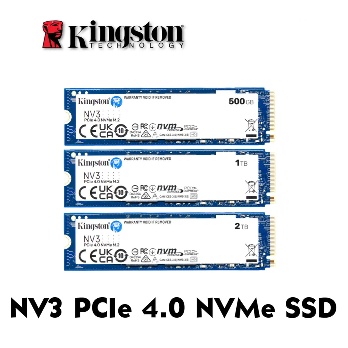 Kingston NEW NV3 NVMe M.2 2280 M 2 SATA SSD 2TB 1 TO 500GB 1TB Internal Solid State Drive Hard Disk 250G NV2 M2  For PC Notebook