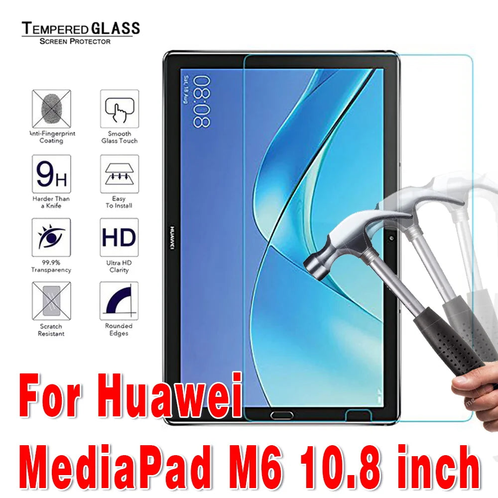 Tempered Glass for Huawei MatePad T8 8.0" T10 T10S 10.1'' MatePad Pro 10.8 10.8" MatePad 10.4 10.4" Tablet Screen Protector