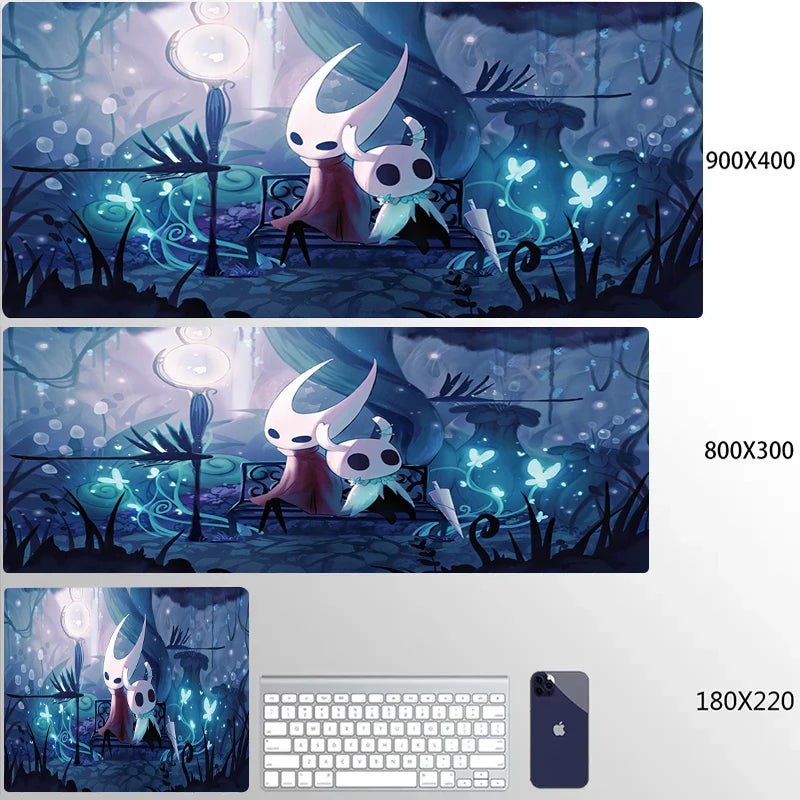 Hollow Knight Gaming Accessories Mouse Pad Office Laptop Cartoon Game Cabinet Mausepad PC Anime Cute HD Table Mat Large Carpet
