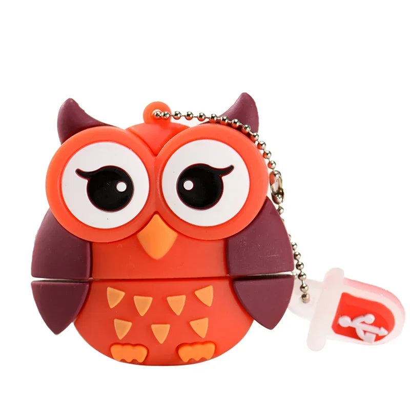 JASTER New Cute Cartoon USB 2.0 Flash Drive 64GB 32G Penguin U Disk 16GB Pen Drives 8G pendrive 4GB Gifts Key Chain Memory Stick