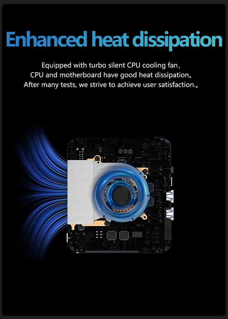 AMD Mini PC Gamer Ryzen 9 6900HX 8 Core 2xDDR5 2xLAN 2.5G i226V NVMe USB4 Win 11 Desktop Mini Office/Home Computer WiFi6E 6800H