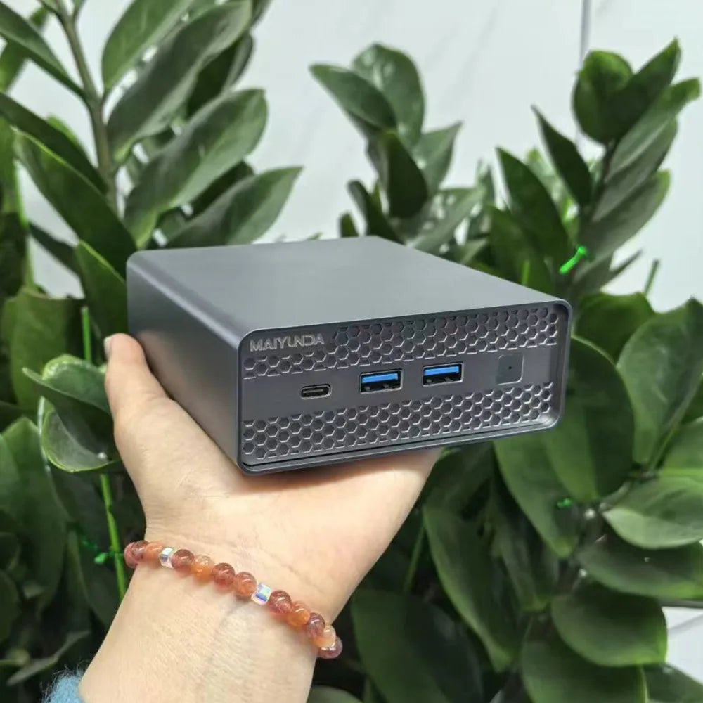 New M1S 4 bay Mini NAS Storage Server M.2 NVme PCIE 3.0X1 Box Host Soft Router Home Industrial Computer N100 N150 Mini PC
