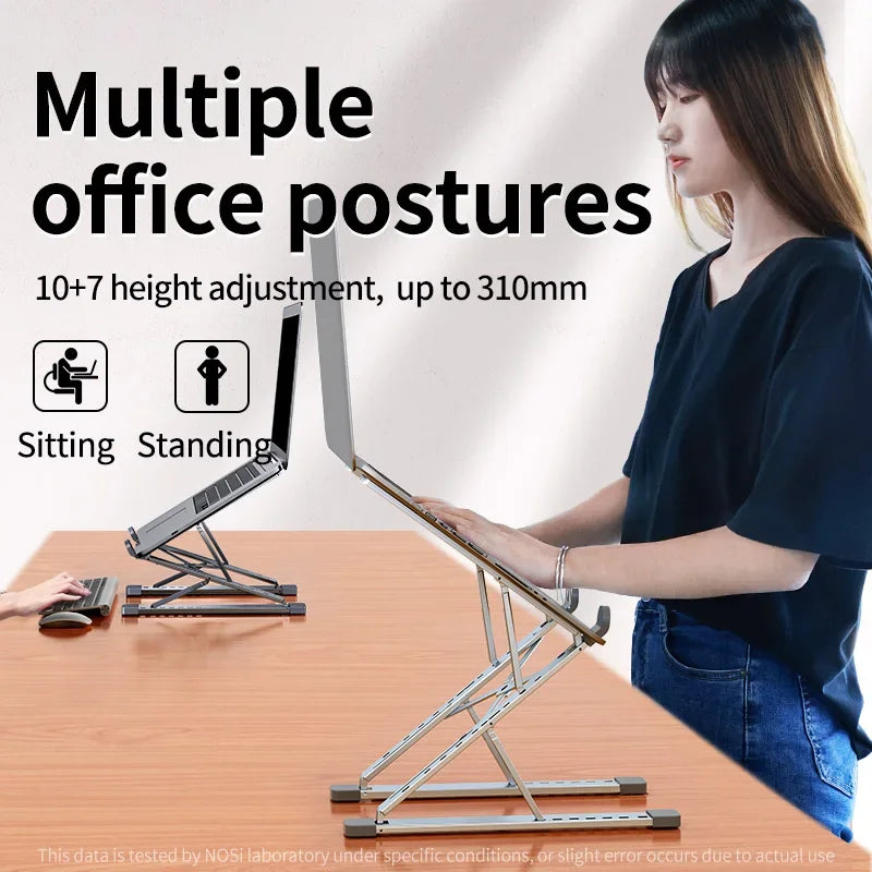 Adjustable Laptop Stand Aluminum For Macbook Computer PC iPad Tablet Table Support Notebook Stand Cooling Pad Laptop Holder Base