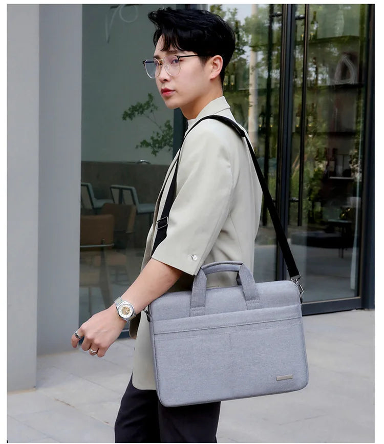 Laptop Bag Sleeve Case Shoulder HandBag Notebook Pouch Briefcases For 13.3 14 15.6 17.3 Inch Macbook Air Pro HP Huawei Asus Dell