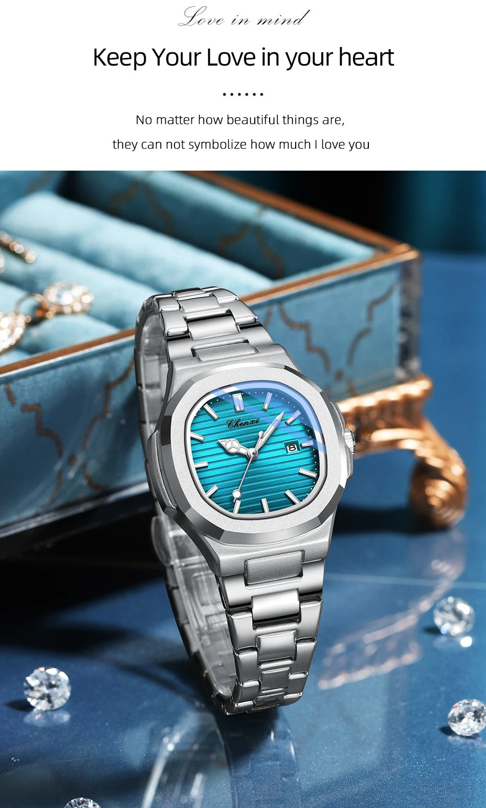CHENXI 8222 Women Fashion Luxury Quartz Wristwatches Ladies Clock 2025 New Product Man And Women Watch Clock