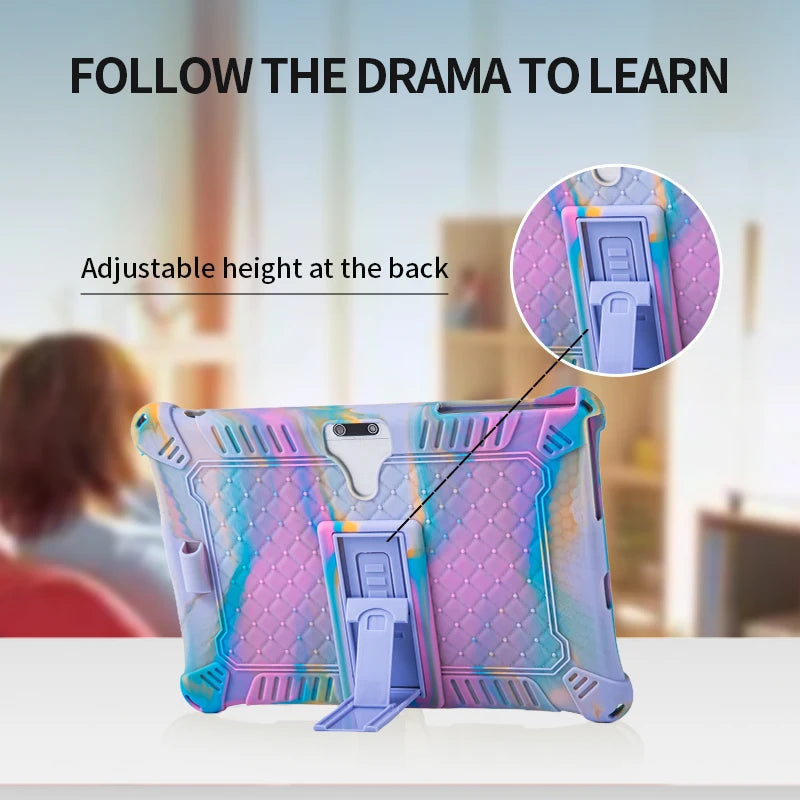 10.1 Universal Case Soft Silicone Tablet Funda for 10 10.1 inch Android Tablet PC Soft Shockproof Cover Case L 9.45 W 6.42inch
