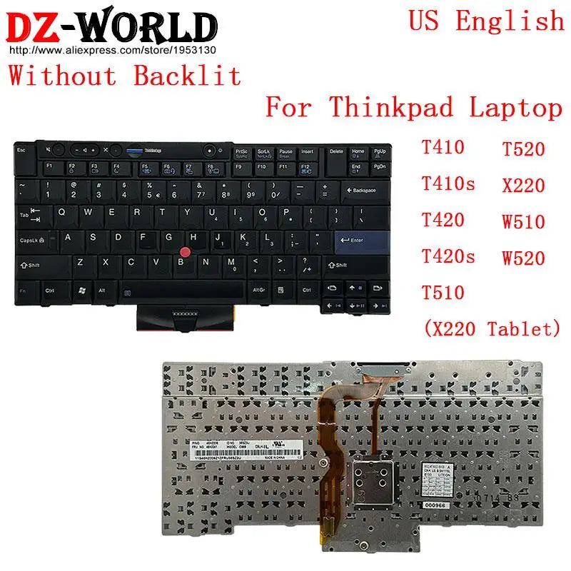 US RU UK LAS SP HB IL GK FR IC CFR IT HU BG English Keyboard for Lenovo Thinkpad T410 T420 S T510 T520 W510 W520 X220 i Laptop