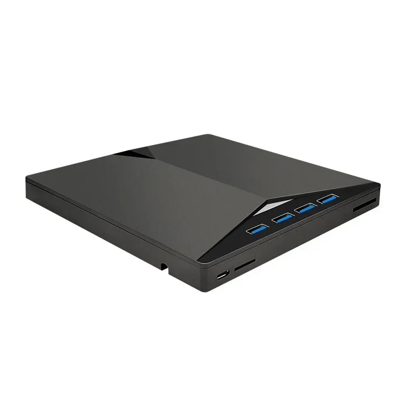 7-in-1 Portable DVD Drive USB 3.0 Type-C External RW CD Burner Drive Burner Reader Player Optical Drives For Laptop PC Netbook