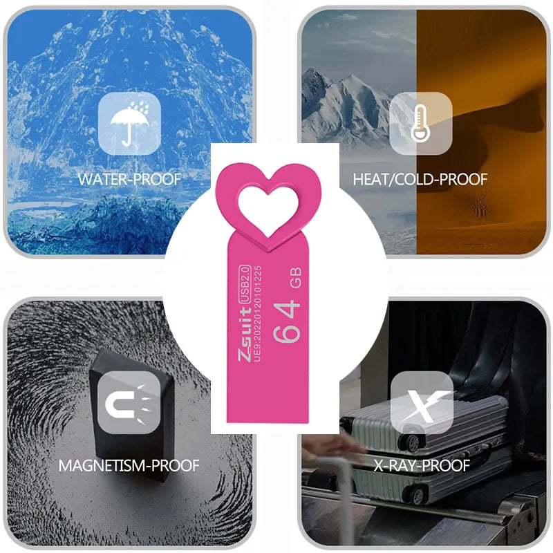 Metal Usb Flash Drive 32gb Usb Memory Stick 128gb Waterproof Pen Drive 4GB U Disk Key Usb 16GB Portable Flash USB Free Logo Gift