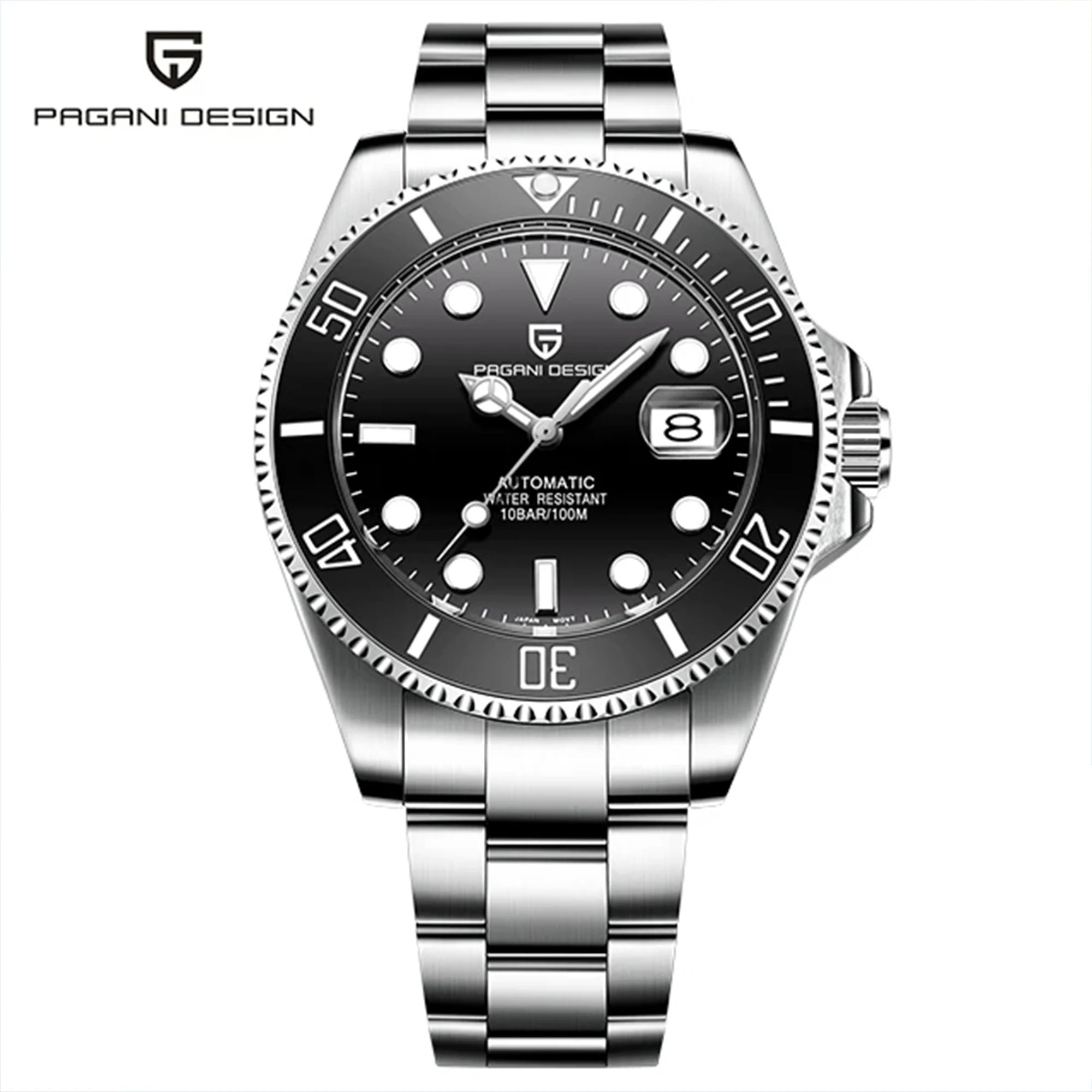 PAGANI Design Men Watches Automatic Mechanical Watch NH35 Stainless Steel 100M Sapphire Glass AR coating PD1639