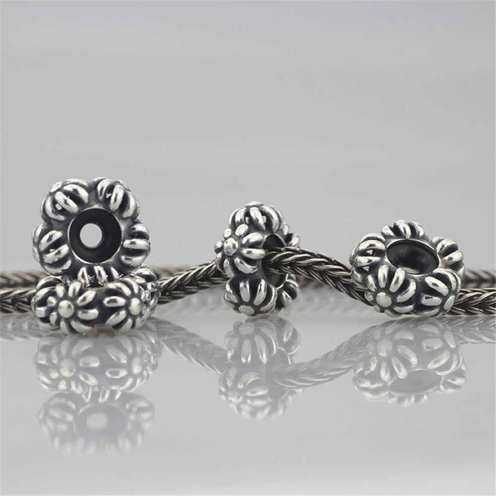 Mistletoe 925 Sterling Silver Cute Sweet Strawberries Stopper Spacer Charm Bead Fit European 3.0mm Bracelet Jewelry