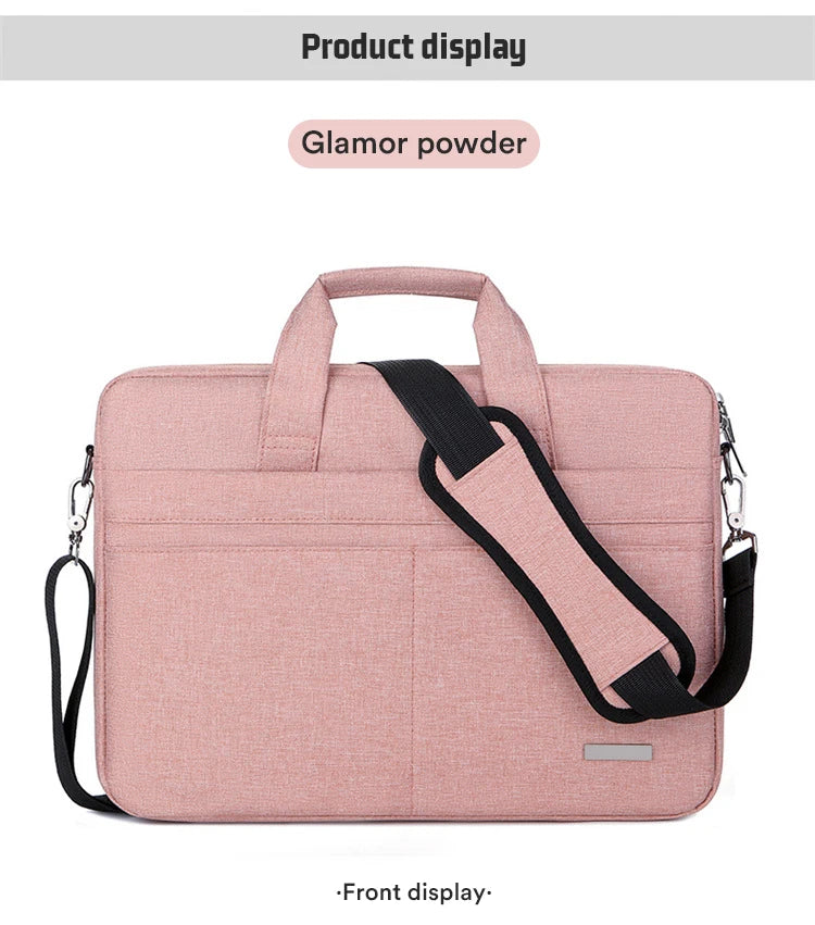 Laptop Bag Sleeve Case Shoulder HandBag Notebook Pouch Briefcases For 13.3 14 15.6 17.3 Inch Macbook Air Pro HP Huawei Asus Dell