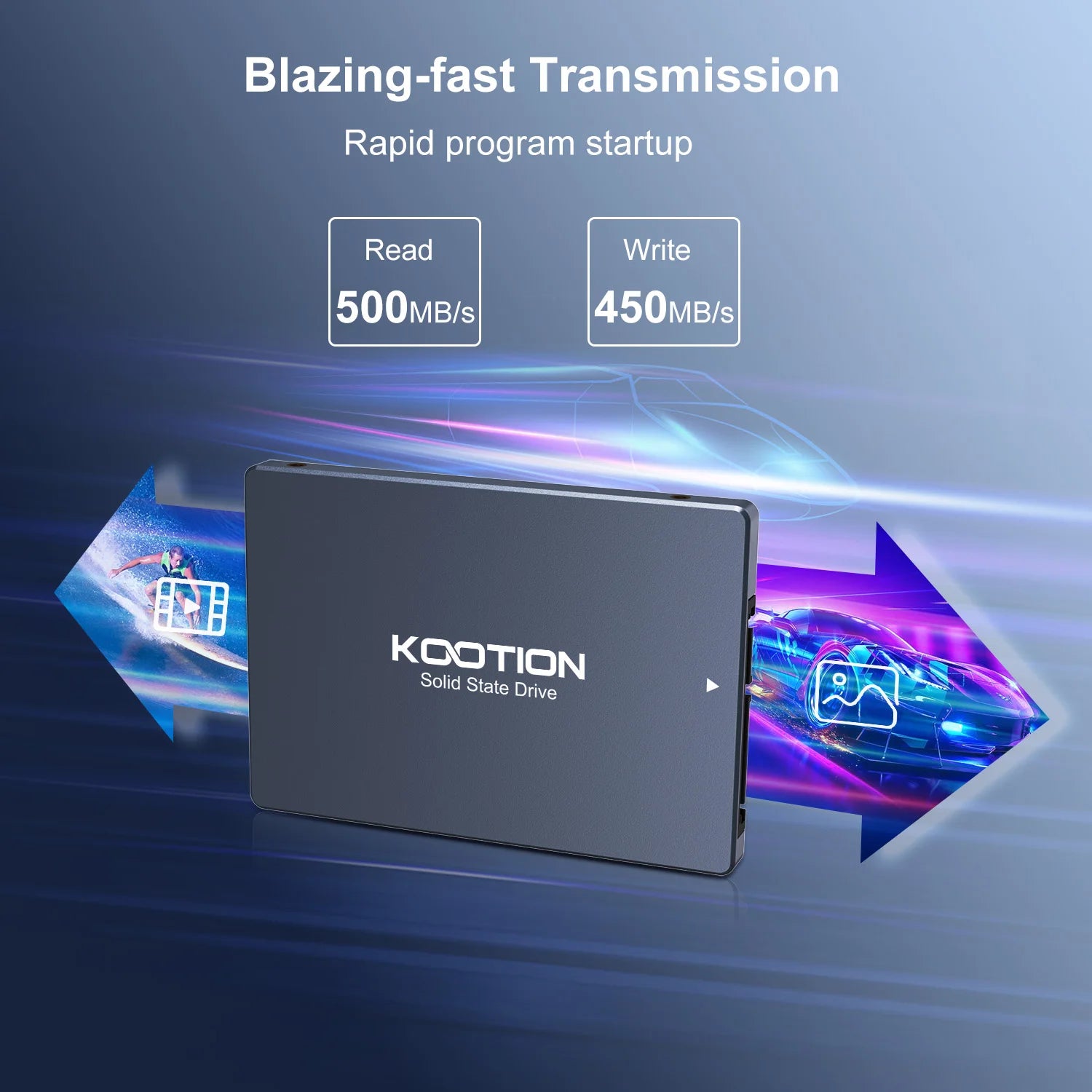 KOOTION SATA3 Solid State Drive 2.5 Inch 2TB 1TB 512GB 480GB 256GB 240GB 128GB 120GB SSD Internal Hard Drives For Desktop Laptop