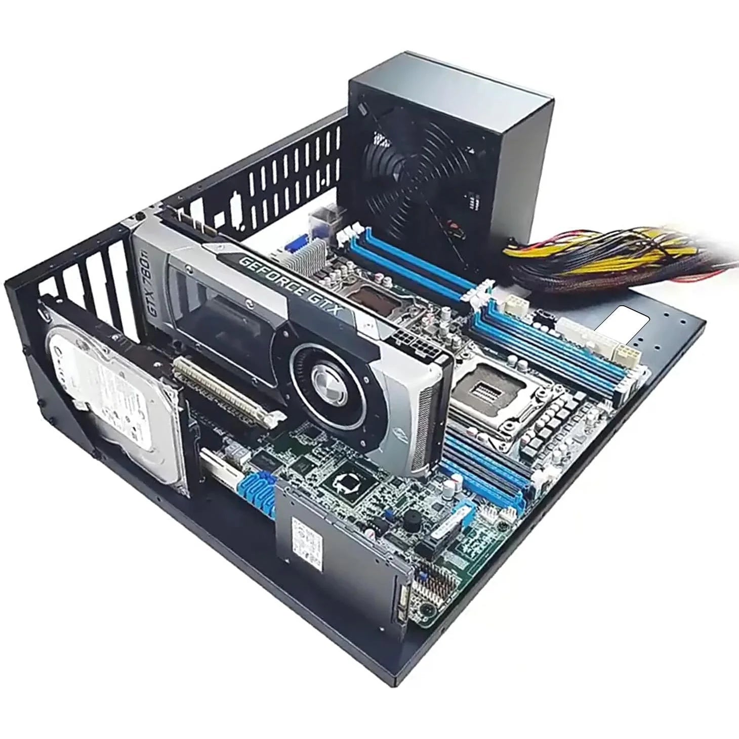 Open Air Computer PC Case, Test Bench Chassis ATX Open Mining Frame Computer Case, DIY PC Case Rack for ATX MATX ITX Motherboard