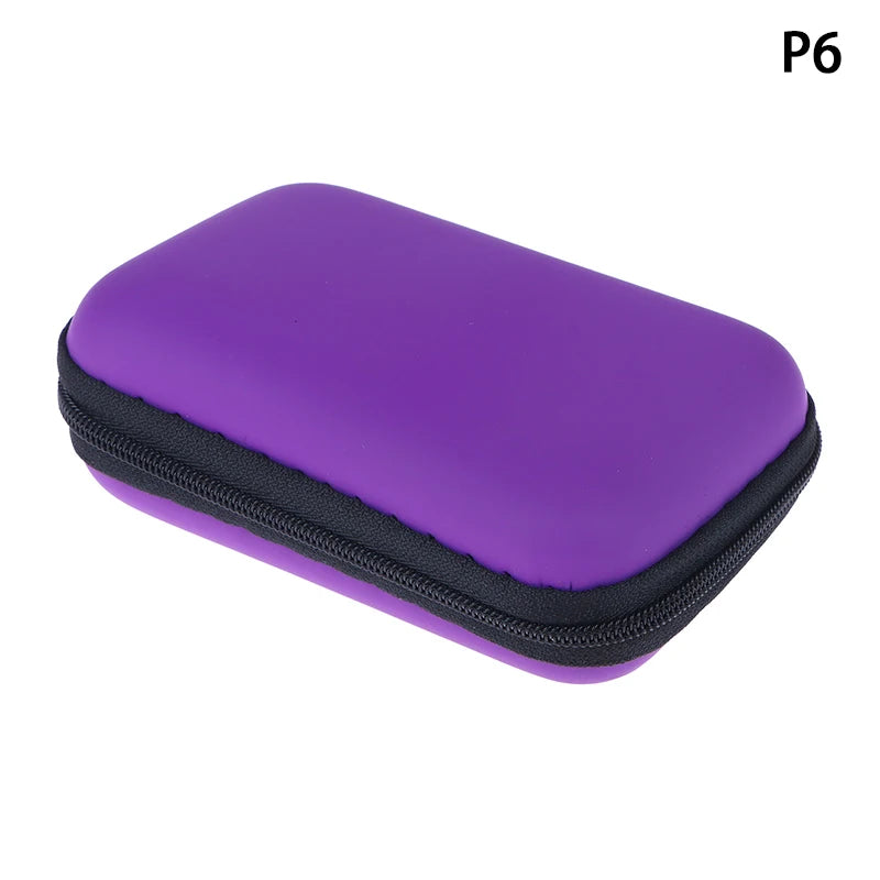 1Pc Mini Camera Case Bag Multi-functional Earphone Bag Video Waterproof Digital Portable Hard Bag EVA Storage Box Storage Bag