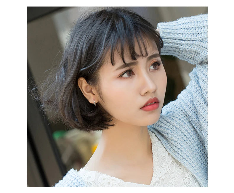 Modian Vintage Pattern Silver Hoop Earrings for Women Trendy Authentic 925 Sterling Silver Hoops Female Mode Bijoux Brincos