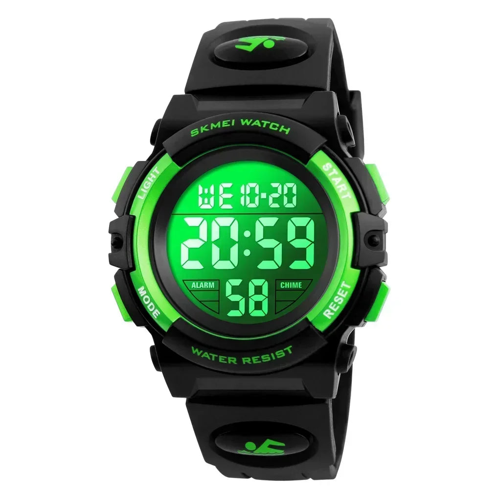 Skmei 1266  Children's Watch Boys and Girls' Alarm Clock Timing Digital 5Bar Waterproof Children's LED Watches 1258 1689 1999