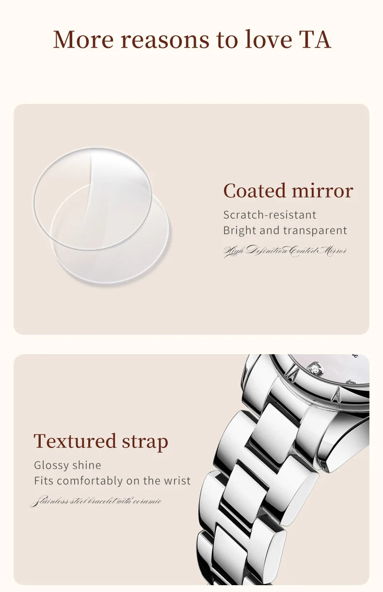 OLEVS 7030 Automatic Watch for Women Luxury Diamond Scale Waterproof Calendar Mechanical Woman Watch Original Ladies Wristwatch