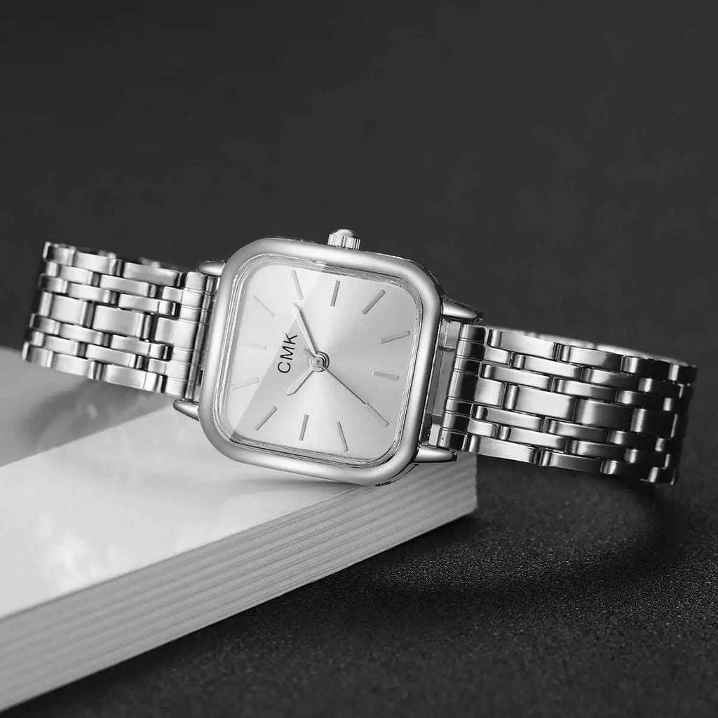 1/2/3/4/6PCS Fashion Women Watches Simple Square Dial Ladies Quartz Wristwatch Reloj Mujer（Without Box）