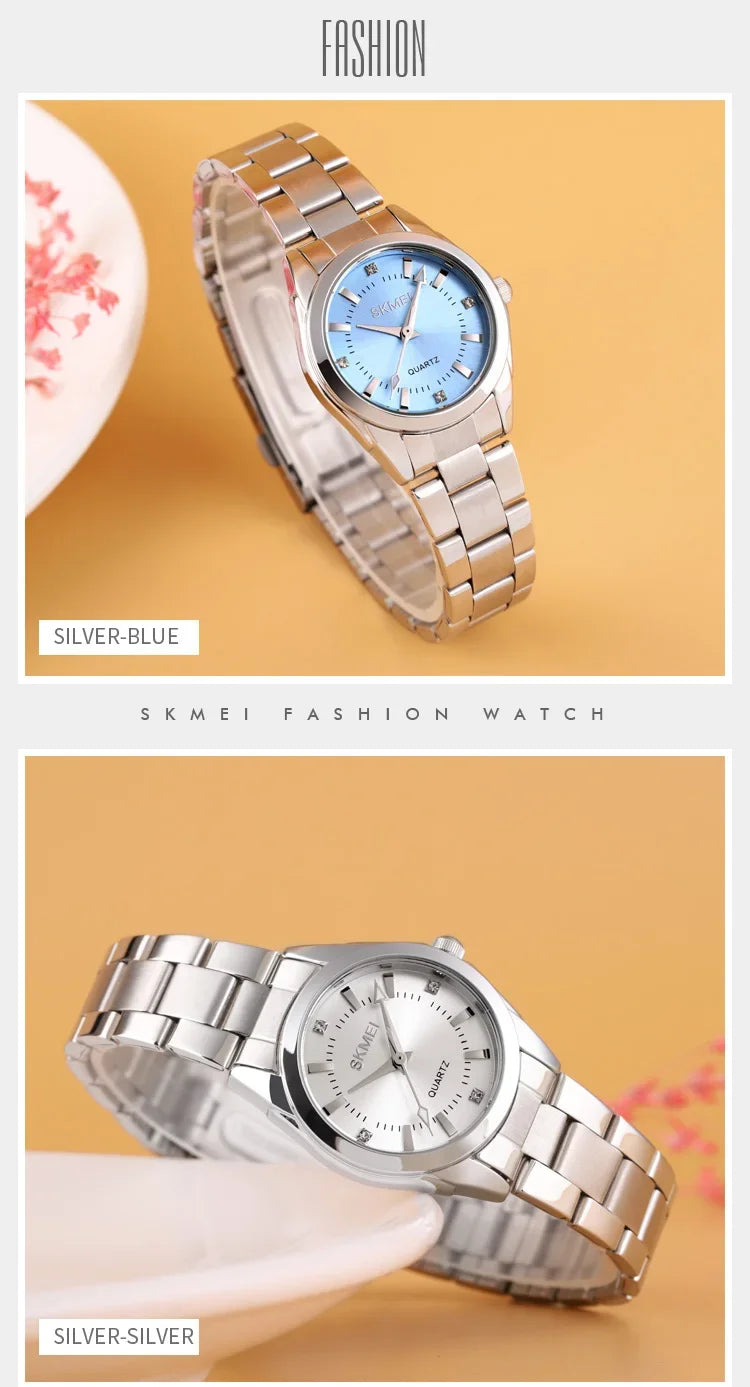 SKMEI1620  For Women Thin Lady Hour Ladies reloj mujer Fashion Simple Quartz Women Watch Movement Luxury Quartz Watches