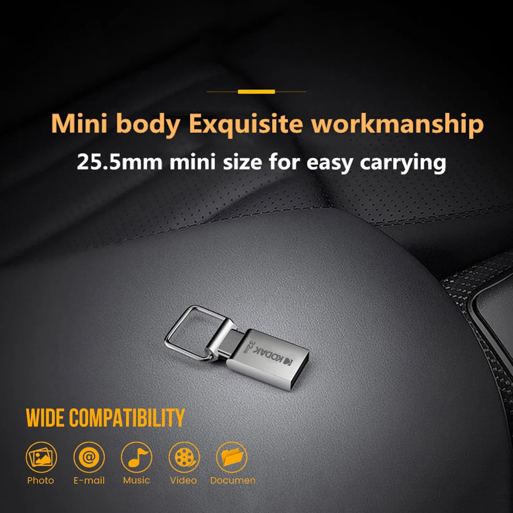 Kodak USB Flash Drive K112 64GB Mini  Pendrive Metal U-disk for smartphone PC desktop laptop macbook