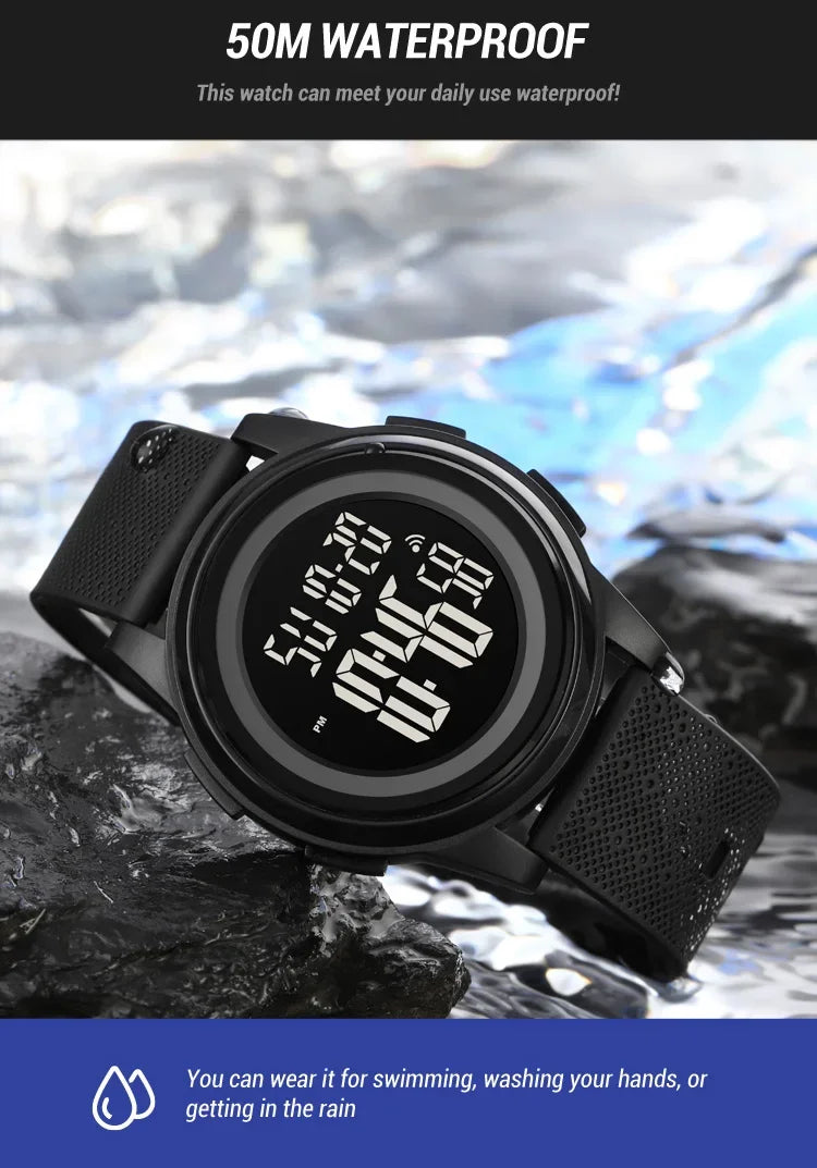 SKMEI 1895 Men LED Light Chrono Alarm Clock 5Bar Waterproof Digital Wristwatch relogio masculino Casual Countdown Sport Watches
