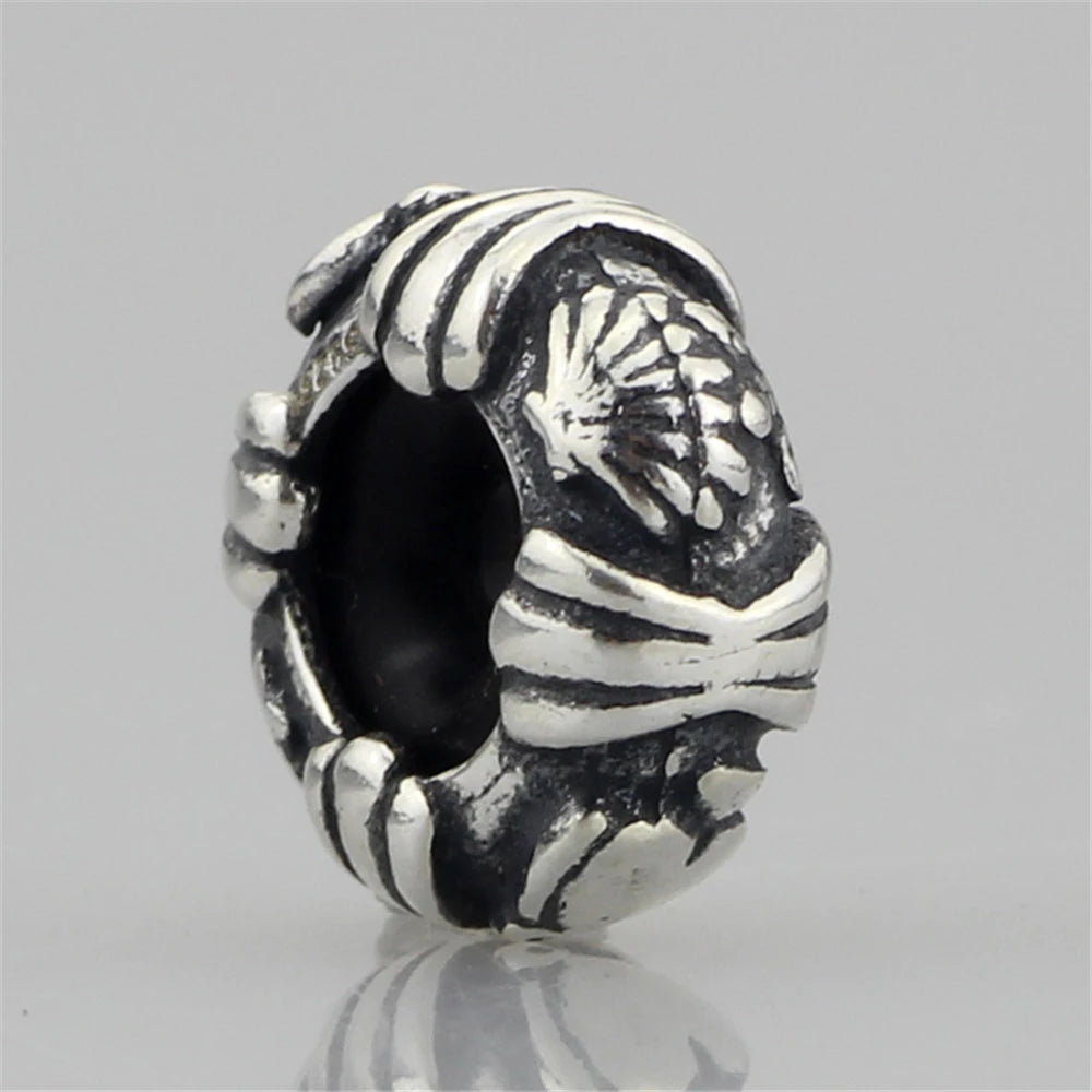 Mistletoe 925 Sterling Silver Cute Sweet Strawberries Stopper Spacer Charm Bead Fit European 3.0mm Bracelet Jewelry