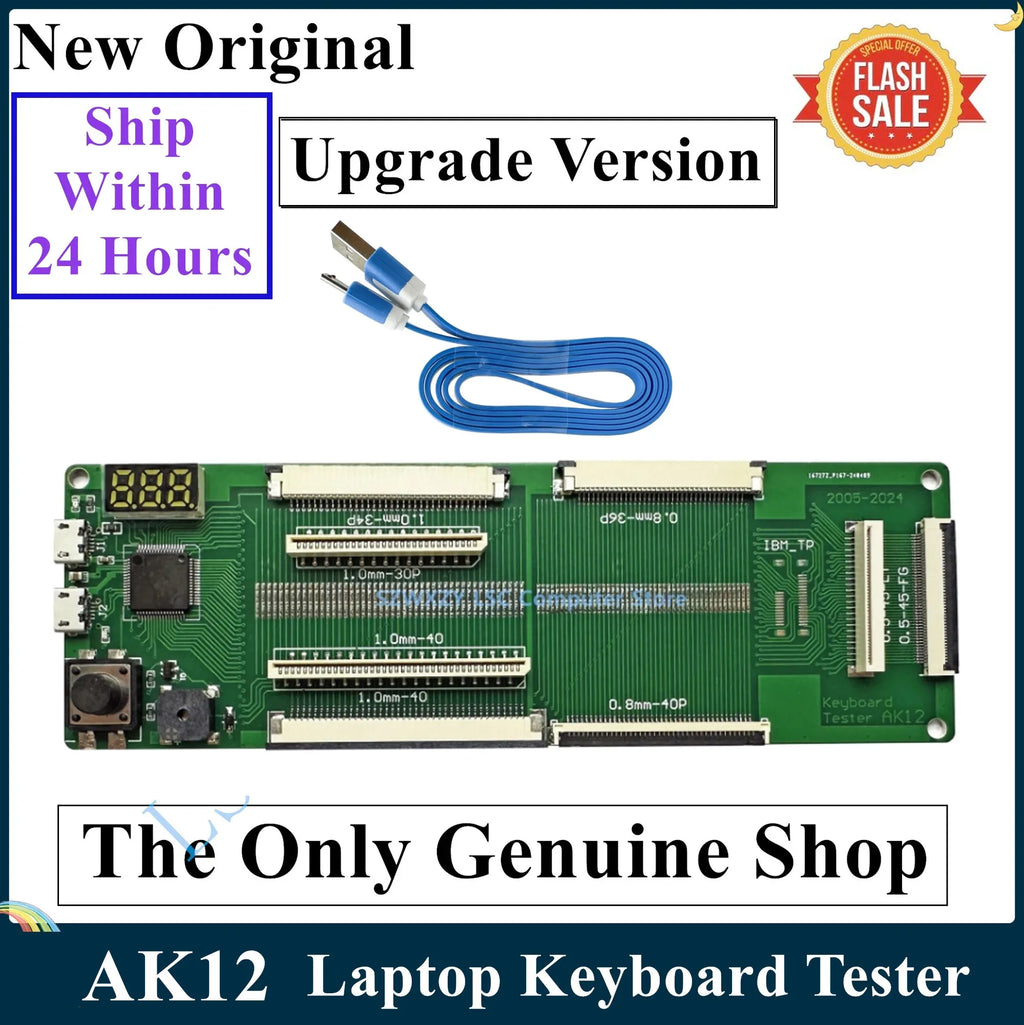 LSC New Original AK12 Laptop Keyboard Tester Testing Device Machine Tool USB Interface With Cable 100% Tested Fast Ship