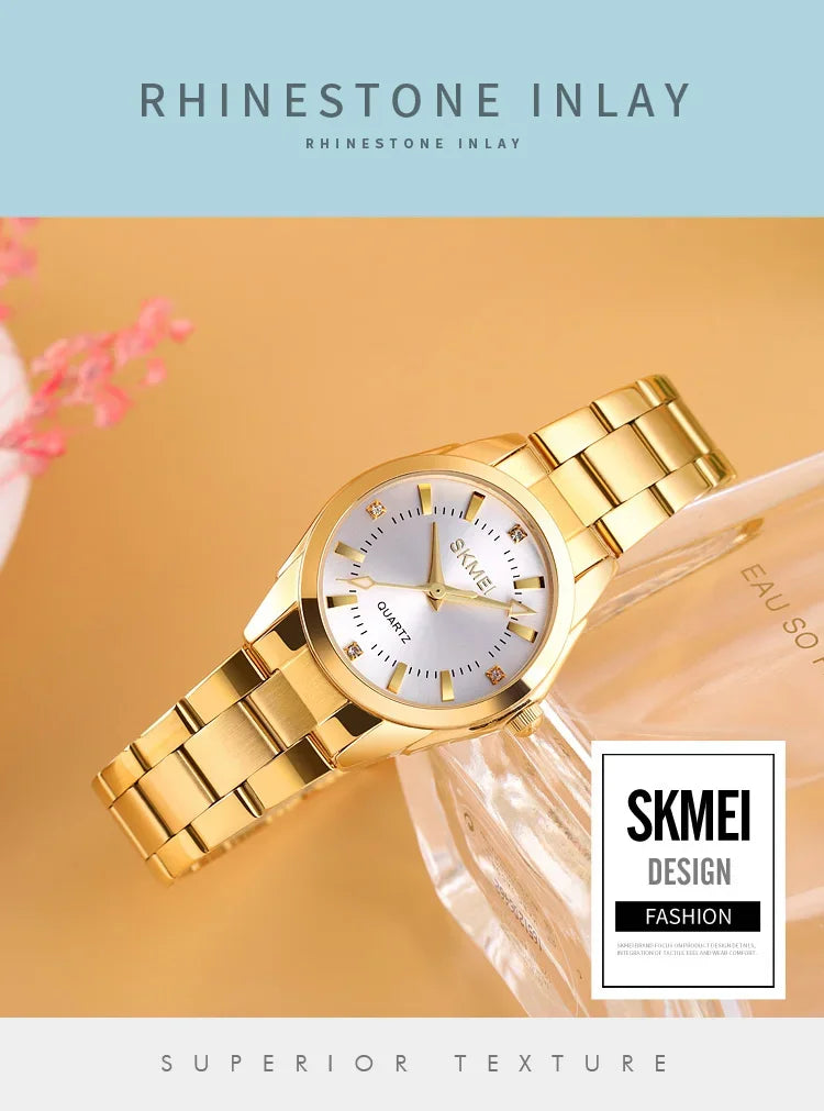 SKMEI1620  For Women Thin Lady Hour Ladies reloj mujer Fashion Simple Quartz Women Watch Movement Luxury Quartz Watches