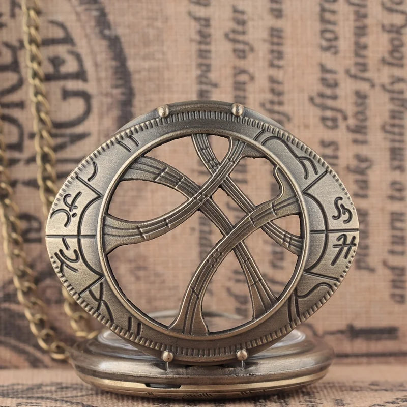 Doctor Strange Retro Surrounding Ago Motorcycle Eye Pocket Watch Magic Eye Array Watch Student Movie Watch