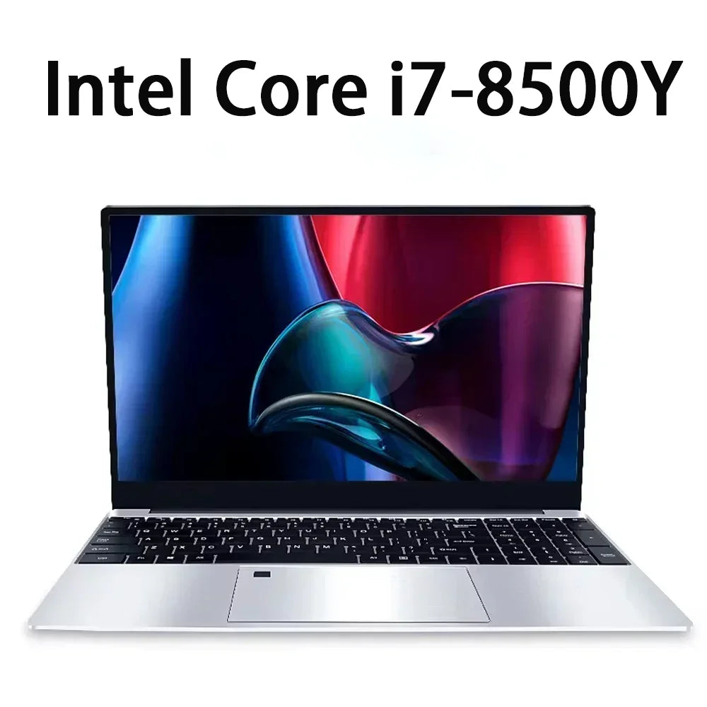 15.6" Intel Core i7 8500Y Windows 11 Pro Laptops Fingerprint unlock 16GB RAM 1TB SSD Office Gamer Study notebook Computer PC