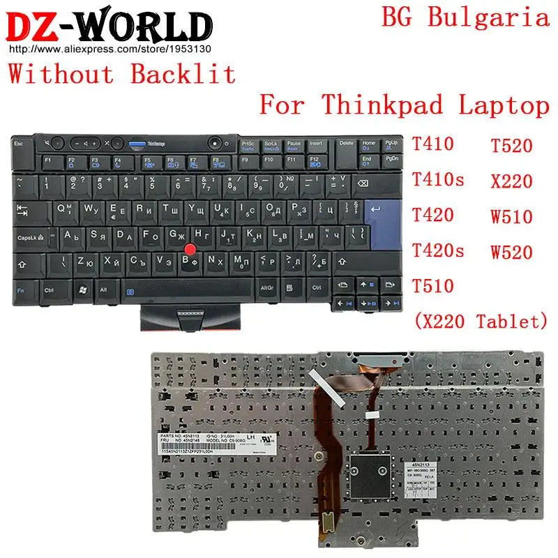 US RU UK LAS SP HB IL GK FR IC CFR IT HU BG English Keyboard for Lenovo Thinkpad T410 T420 S T510 T520 W510 W520 X220 i Laptop