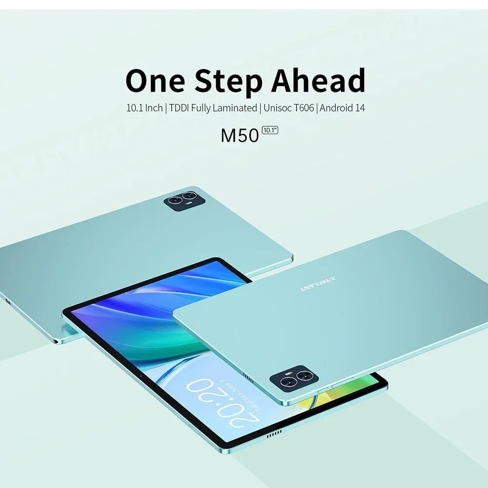 Teclast M50 10,1 inch TDDI Incell x 800 Android 14 Tablet (6 + 6) 12GB RAM GB ROM Unisoc T606 8 core ducal SIM 4G phone case