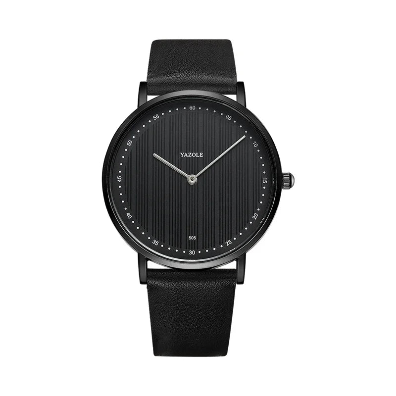 YAZOLE Quartz Watches For Men Casual Minimalist Ultra-thin Mens Watch 30M Waterproof Simple Leather Belt Male Clock montre homme