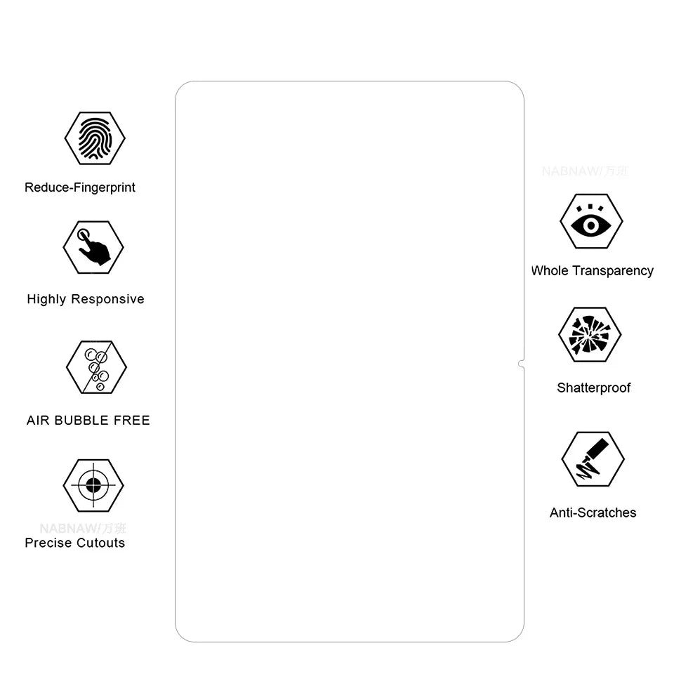 2 Pieces HD Scratch Proof Screen Protector Tempered Glass For Teclast T60AI 11.97 Oil-coating Tablet Protective Film