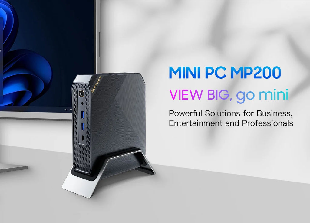 Blackview Mini PC MP200 11th Gen Intel i9-11900H 4.4GHz 16GB DDR4 512GB SSD Win11 Wifi 6 4K HD Desktop Computer