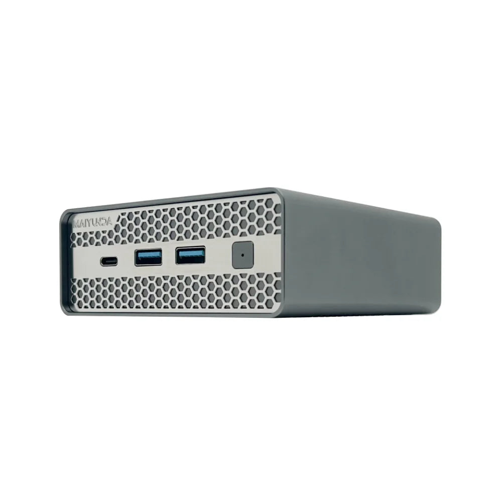 New M1S 4 bay Mini NAS Storage Server M.2 NVme PCIE 3.0X1 Box Host Soft Router Home Industrial Computer N100 N150 Mini PC