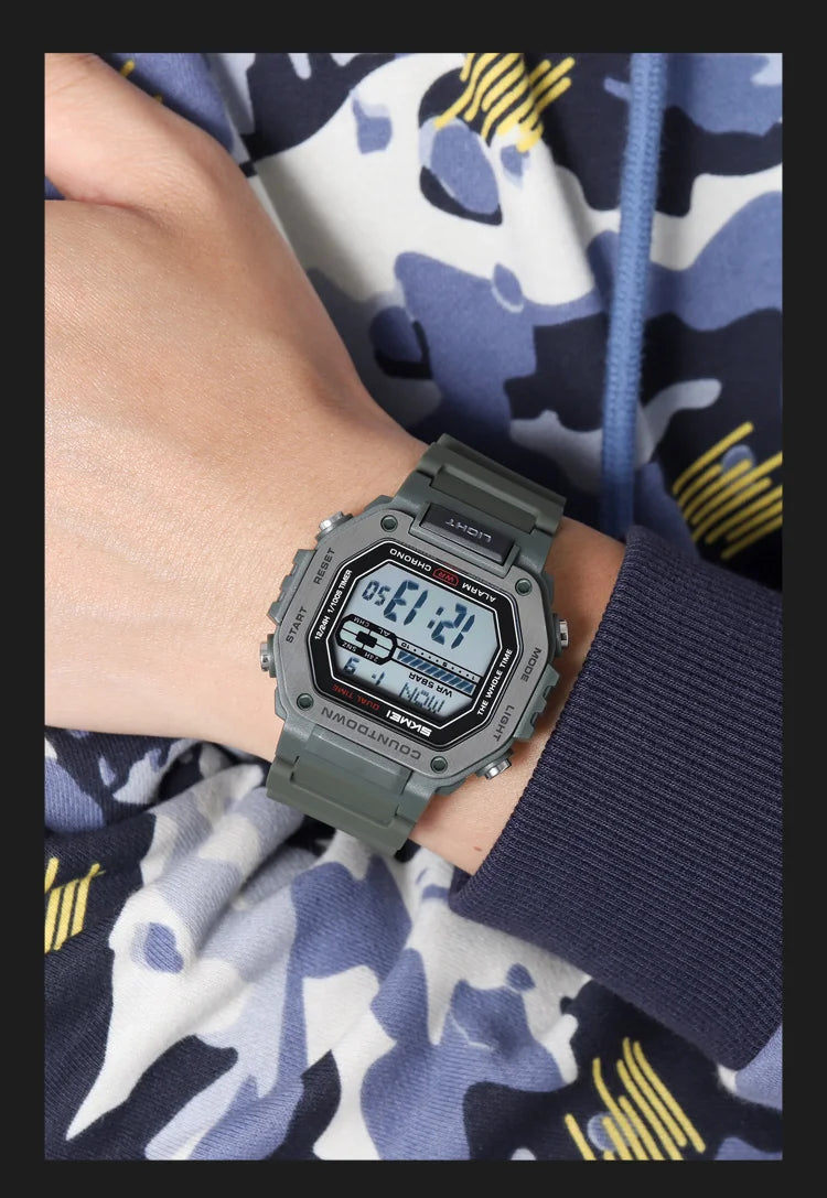 SKMEI Sport Alarm Clock Digital Watch For Men Women Waterproof Date Electronic Watches Chrono Military Wristwatches Reloj Hombre