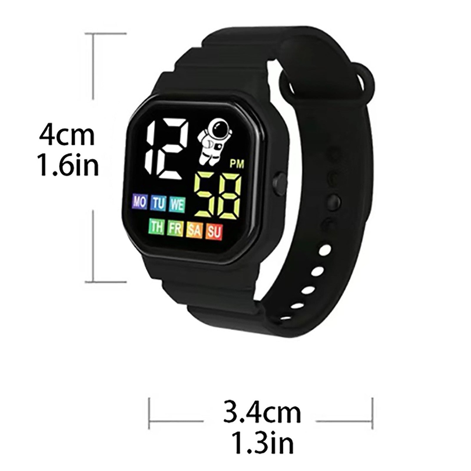 Led Digital Kids Watch For Boys Girls Cute Pattern Children Electronic Wristwatch Sports Waterproof Watches Student Child Clock