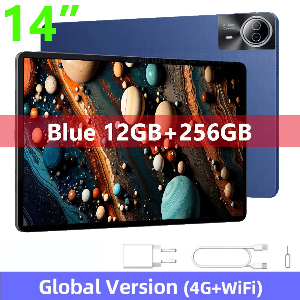 Nenmone Mpad15 Real 14" FHD Display Android 14 Tablet 14 Inch 4G LTE Unisoc T616 Octa Core 16GB RAM 512GB ROM 12000mAh Battery