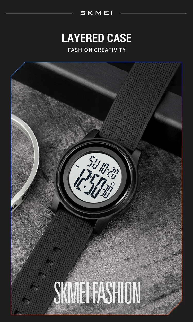 SKMEI 1895 Men LED Light Chrono Alarm Clock 5Bar Waterproof Digital Wristwatch relogio masculino Casual Countdown Sport Watches
