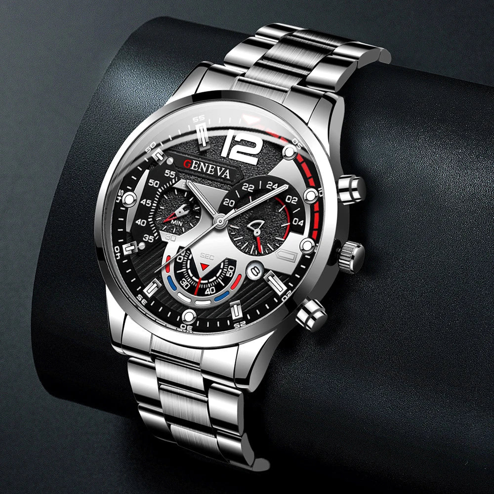 Men Business Watches Fashion Steel Band Male's Quartz Watch Relogio Masculino Reloj Hombre