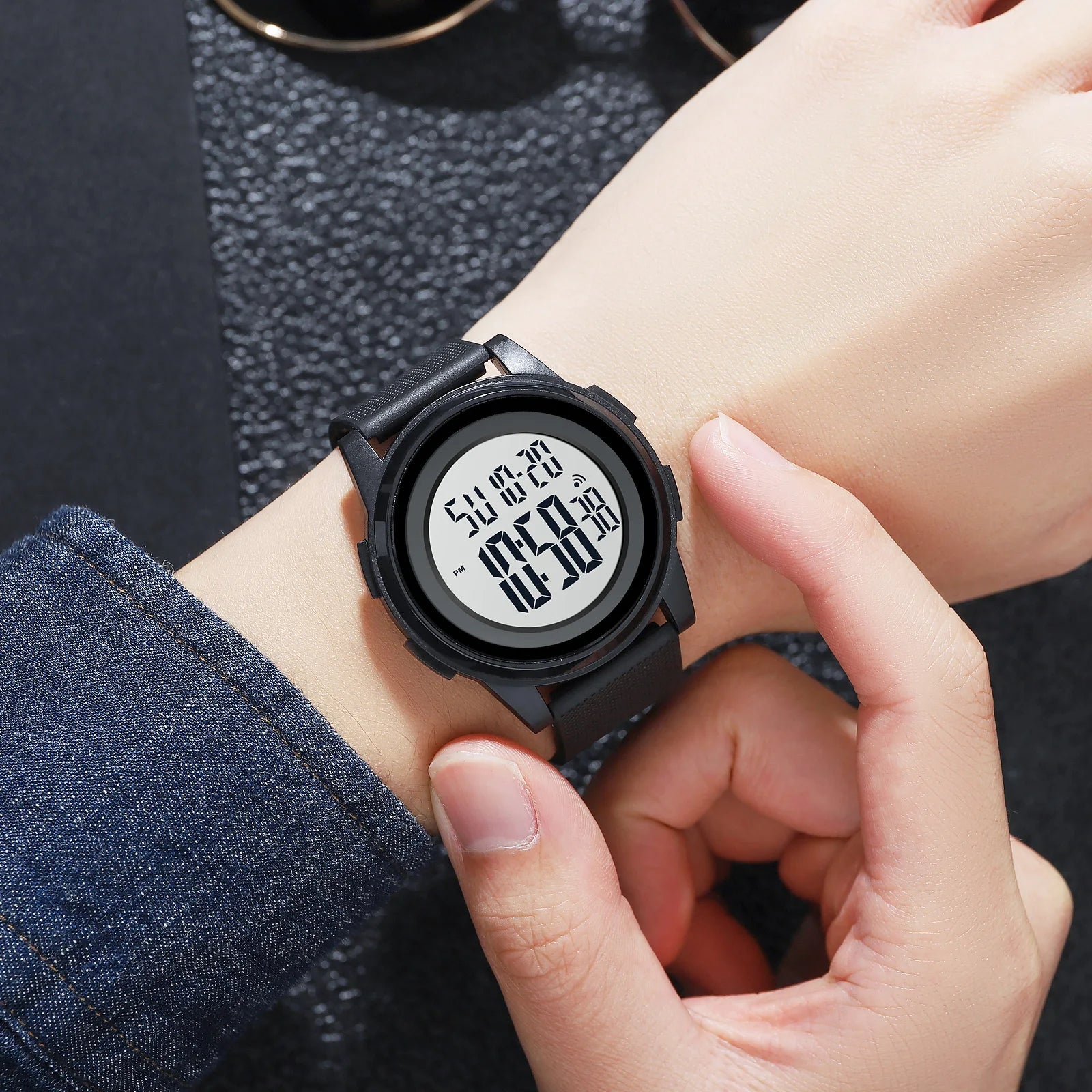 SKMEI 1895 Men LED Light Chrono Alarm Clock 5Bar Waterproof Digital Wristwatch relogio masculino Casual Countdown Sport Watches