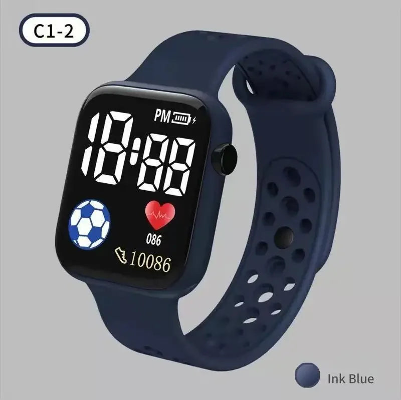 New Kids Sports Digital Watch Waterproof LED Display Children Electronic Watches for Girls Boys Wristwatch Time Machines Clock